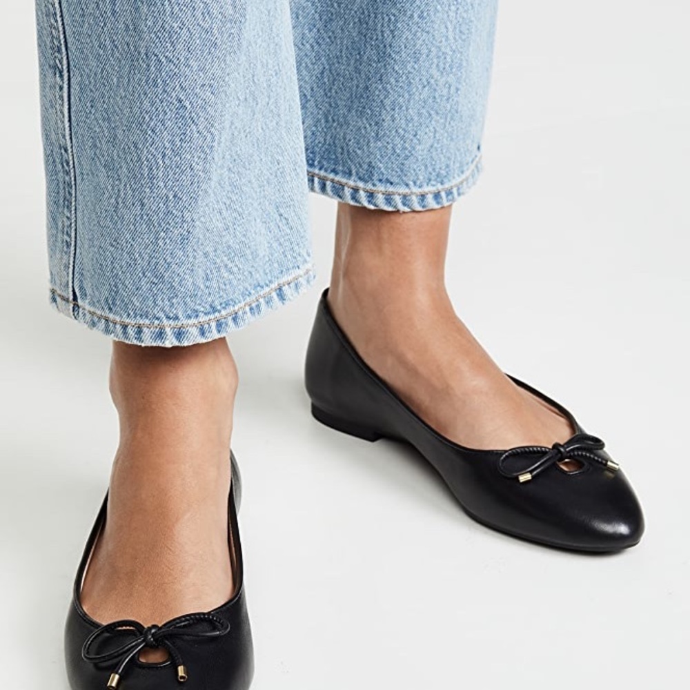 Black Stuart Weitzman Gaby ballet flats